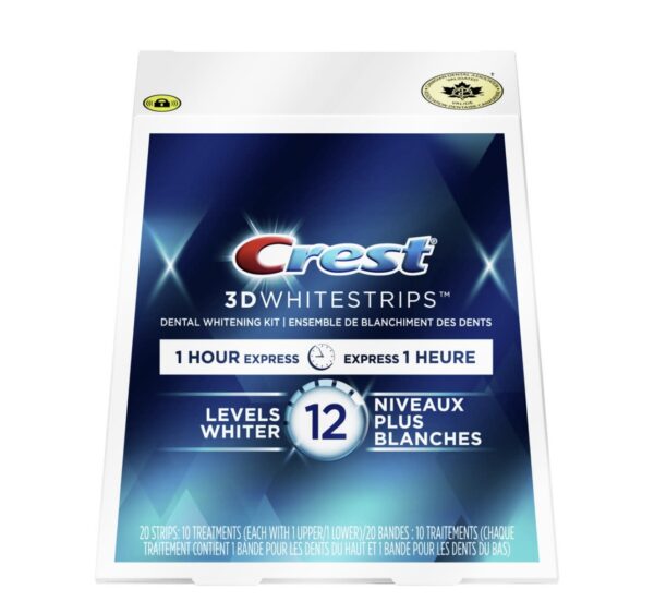 Bandes Crest 3d White Whitestrips Express 1 Heure (12 niveaux) - Image 7
