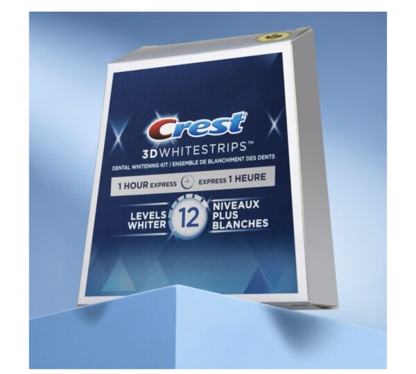 Bandes Crest 3d White Whitestrips Express 1 Heure (12 niveaux) - Image 2